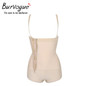 Burvogue Women Shapers Open Crotch Shaper Waist Control Underbust Underwear Shaper Trainer Butt Lifter Latex Zipper Body Shaper