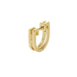 U-SHAPED HUGGIE HOOP EARRINGS