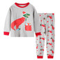 Boys Cartoon Dinosaur Gift Box Pattern Christma Tracksuit Set Boys Boutique Clothing Wholesale
