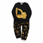 Boys Cartoon Excavator Printed Tracksuit Wholesale Boys Boutique Clothing