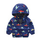 Boys Cartoon Car Printed Hooded Jacket Kids Wholesale Clothing