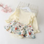 Baby Girls Ruffle Long Sleeve Floral Printed Romper Baby Clothes Suppliers