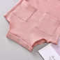 Baby Girls Solid Color Pocket Sling Romper Wholesale Baby Boutique Items