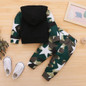 Boys Camouflage Letter Printed Top & Pants Wholesale Toddler Boy Clothes