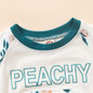 Baby Girl Peachy Printed Long Sleeve Top & Pants Wholesale Clothing Baby