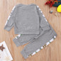 Boys Letter Printed Cartoon T-shirt & Trousers Boys Wholesale Clothing
