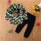 Boys Hooded Long Sleeve Camo Top & Pants Wholesale Boys Clothing