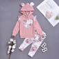 Baby Girls Heart Printed Hooded Top & Pants Cheap Boutique Baby Clothes