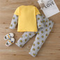 Boys Lion Cartoon Printed Top & Pants Baby Boy Boutique Wholesale