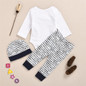 Baby Boys Dot Long Sleeve Romper & Pants & Hat Baby Wholesale Clothing