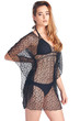 Women's Crochet Short Sleeve Swimwear Cover-up Beach