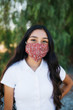 Burgundy Paisley Face Mask