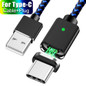 OLAF Magnetic Charger USB Data Cable For iPhone Micro USB Type C Mobile Phone Fast Chargeing Magnet Charger USB Cable 3 Plug