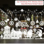 Christmas Window Stickers Merry Christmas Decorations For Home Christmas Wall Sticker  Kids Room Wall Decals New Year Stickers