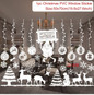 Christmas Window Stickers Merry Christmas Decorations For Home Christmas Wall Sticker  Kids Room Wall Decals New Year Stickers