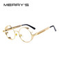 MERRY'S Vintage Women Steampunk Sunglasses Brand Design Round Sunglasses Oculos de sol UV400