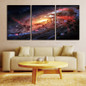 Canvas Print Wall Art Decor Space and Universe Space Landscape Paintings Galaxy Stars 3 Piece Picture Print