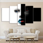 5 Piece Canvas Paintings Abstract Art Face Printed Home Decor Wall Pictures Living Room