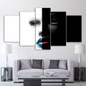 5 Piece Canvas Paintings Abstract Art Face Printed Home Decor Wall Pictures Living Room