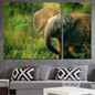 3 Panels Canvas Art Nature Baby Elephant Home Decor Wall Art Painting Canvas Prints Pictures for Living Room Poster