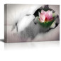1 Panel Canvas Painting Zen Sand Stone Orchid Picture Living Room Wall Art Decoration Print Poster