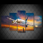 HD 5 Piece Canvas Printed Airplane Wall Art Painting Room Decor Print Poster Painting