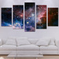 HD 5 Piece Canvas Printed Space Galaxy Canvas Wall Art Painting Canvas Room