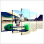 HD Printed 5 Piece Canvas Art Skateboard Youth Sports Painting Modular Wall Pictures Living Room