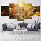 HD Printed Modern Painting On Canvas 5 Pieces/Pcs Game Scene Modular Picture Wall Art Posters