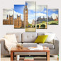 Modular Canvas Painting  For Living Room HD Prints 5 Pieces London Tower Landscape Pictures Wall Art