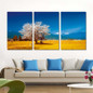 Tree Landscape Oil Painting Posters and Prints Modern Wall Art Canvas Pictures 3 Pieces