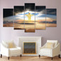 Modular Pictures On Canvas Wall Art 5 Panel Jesus Landscape HD Modern Printed Painting