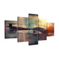 Modular Wall Art Oil Painting HD Printed Modern 5 Panel Movie Landscape Aircraft Canvas Pictures