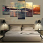 Modular Wall Art Oil Painting HD Printed Modern 5 Panel Movie Landscape Aircraft Canvas Pictures