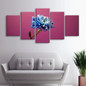 HD Print Painting Modular 5 Panel Flowers  Wall Art Poster Modern Canvas Pictures
