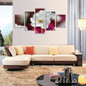 Canvas Wall Art Painting 5 Panel Minimalist White Plant Flower HD Printed Modern Poster Pictures