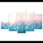 HD Printed Canvas Painting Wall Art Modular 5 Panel Flower Landscape Poster Modern  Pictures