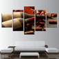 HD Prints Canvas Pictures Wall Art 5 Pieces Grape Red Wine Cork Bottle Stopper Paintings Kitchen Poster