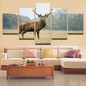 HD Printed Picture Wall Art Painting 5 Pieces Woods Animal Deer Modern Landscape Canvas Posters