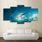 Modern Wall Art Pictures Canvas Painting Poster 5 Panel Shark Ocean HD Cuadros Printed