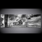 3 Pieces Canvas Painting Printed Landscape Abandoned Wall Art Canvas Pictures  Bedroom