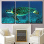 Wall Art Poster Modern 3 Pieces Seabed Animal Turtle Bedroom Canvas Print Painting Pictures Modular