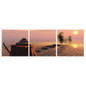 3 Piece Canvas Art HD Print Zen Stones Painting Sunset Peaceful Evening Paintings Wall