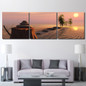 3 Piece Canvas Art HD Print Zen Stones Painting Sunset Peaceful Evening Paintings Wall