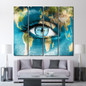 4 Piece Canvas Continent World Map Woman Face Posters And Prints Wall Art Canvas Prints Artwork Decor