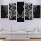 Picture On Canvas Wall Art Posters Modular 5 Panel Animal Lion HD Modern Printed Painting
