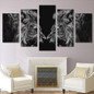 Picture On Canvas Wall Art Posters Modular 5 Panel Animal Lion HD Modern Printed Painting