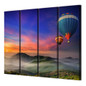 4 Piece Canvas Landscape Mountain Sunset Parachute Posters And Prints Wall Decorations