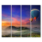 4 Piece Canvas Landscape Mountain Sunset Parachute Posters And Prints Wall Decorations