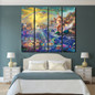 4 Piece Canvas Fish Beauty Comic Movie Wall Art Pictures Wall Pictures Posters And Prints